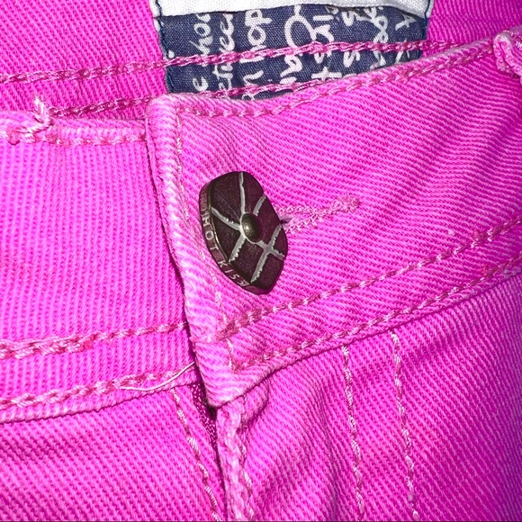 Hot Kiss Lily Skinny Hot Pink Y2K Denim Jeans Juniors 3 - Picture 5 of 9